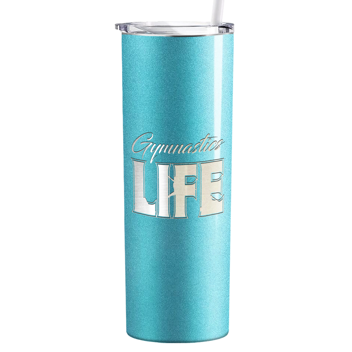 Gymnastics Life Laser Engraved on Stainless Steel Gymnastics Tumbler