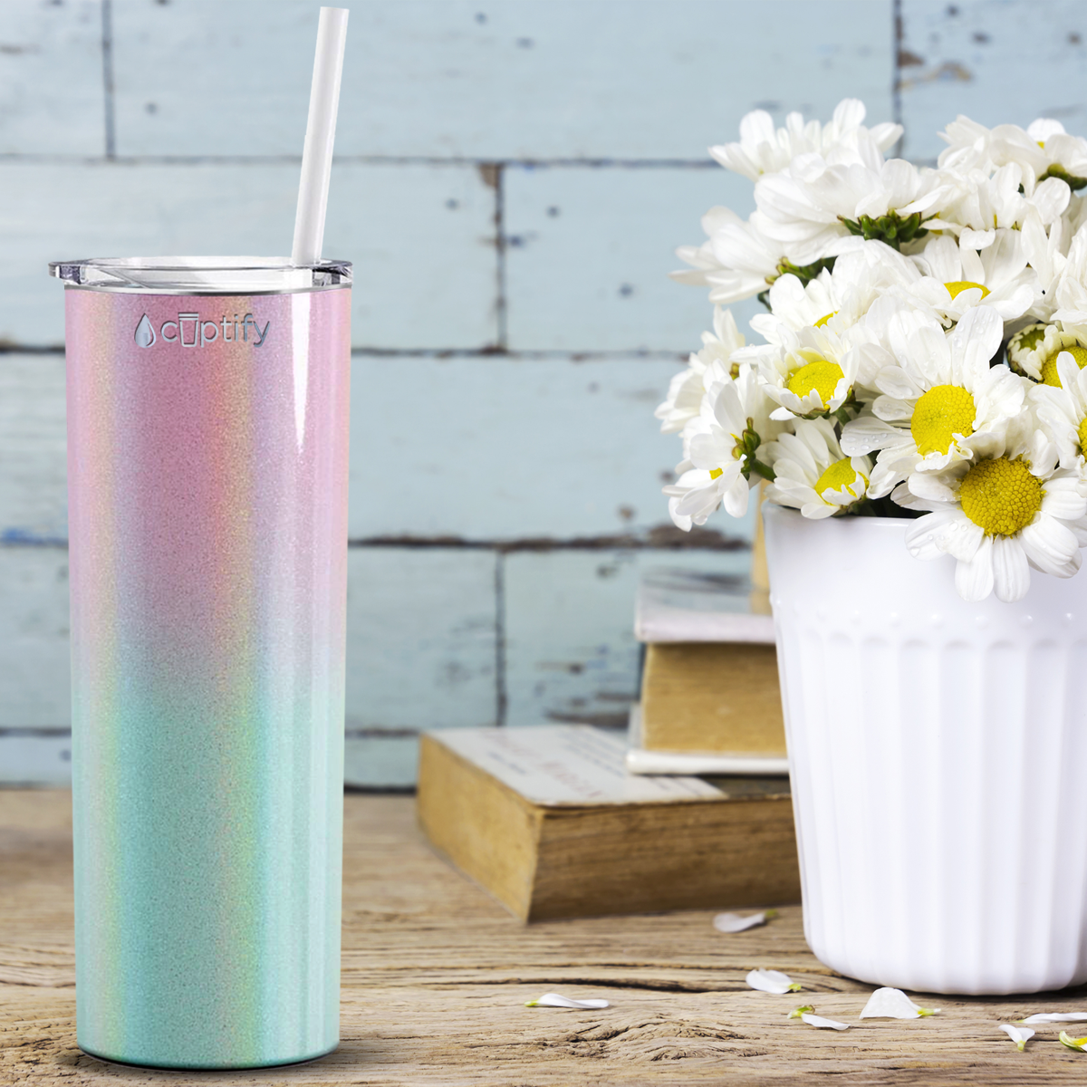  Unicorn Ombre Skinny Tumbler