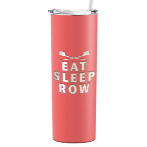 Eat Sleep Row Crew Laser Engraved on Stainless Steel Crew Tumbler