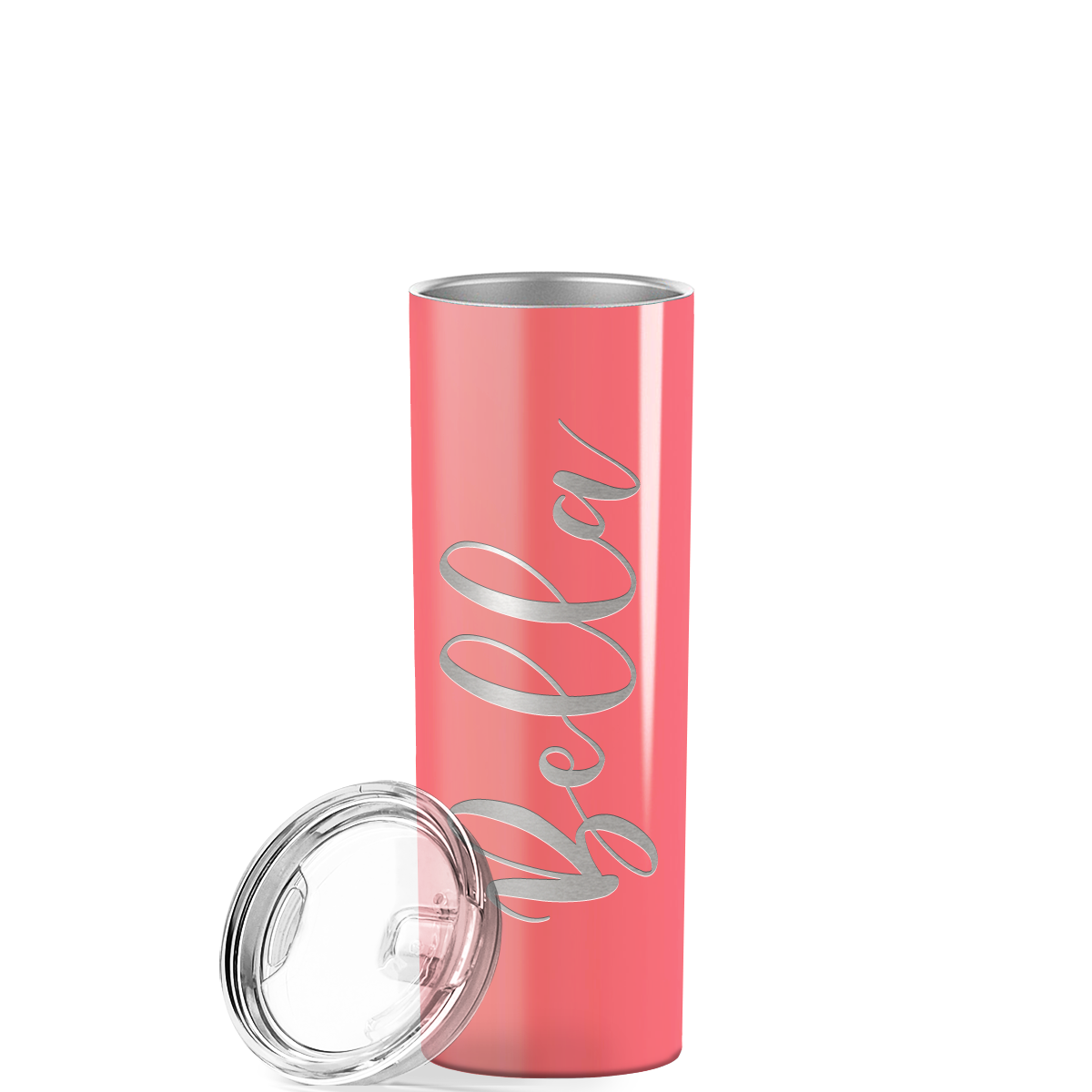 Personalized Engraved 20 oz Skinny 20oz Tumbler - Guava Gloss
