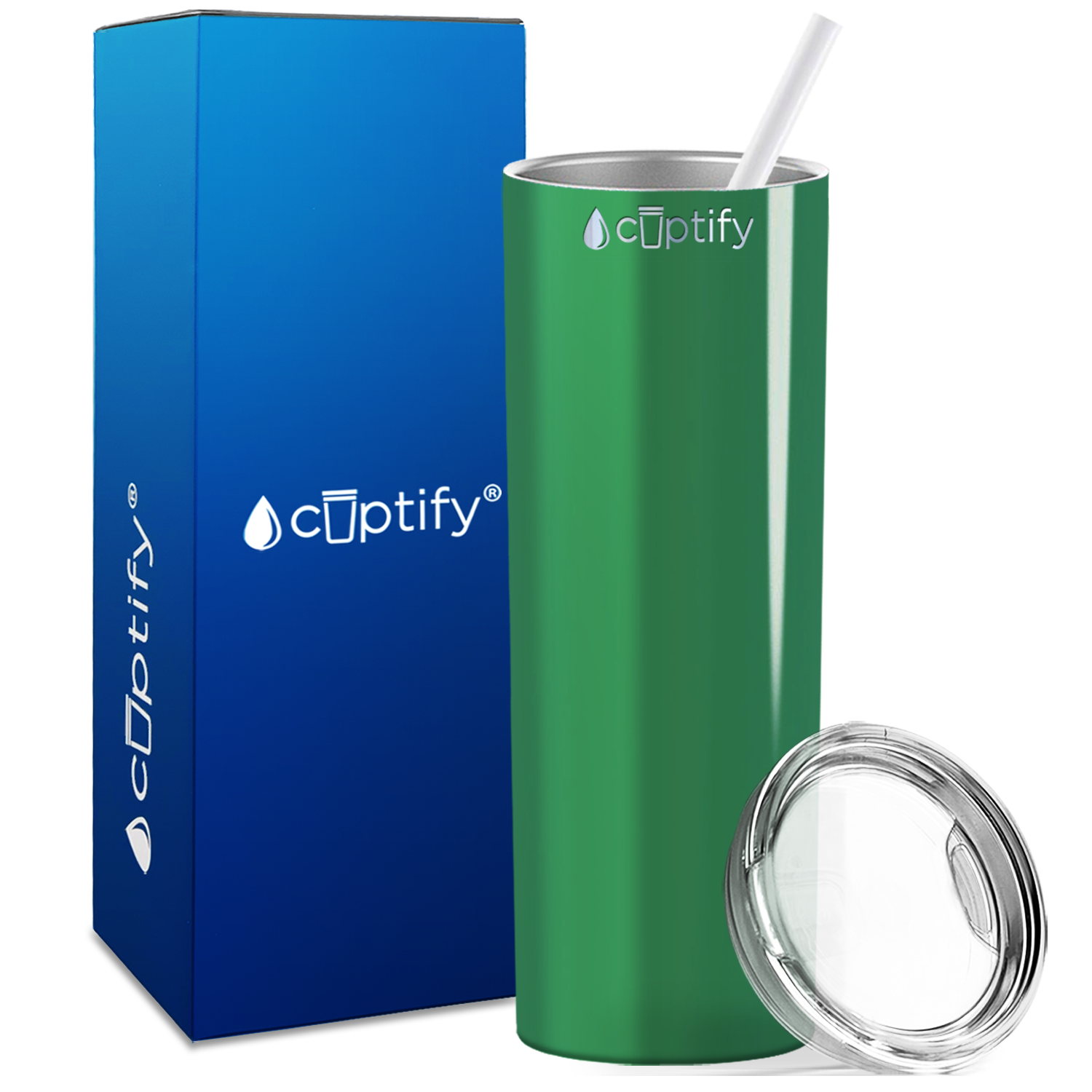  Kelly Green Gloss Skinny Tumbler