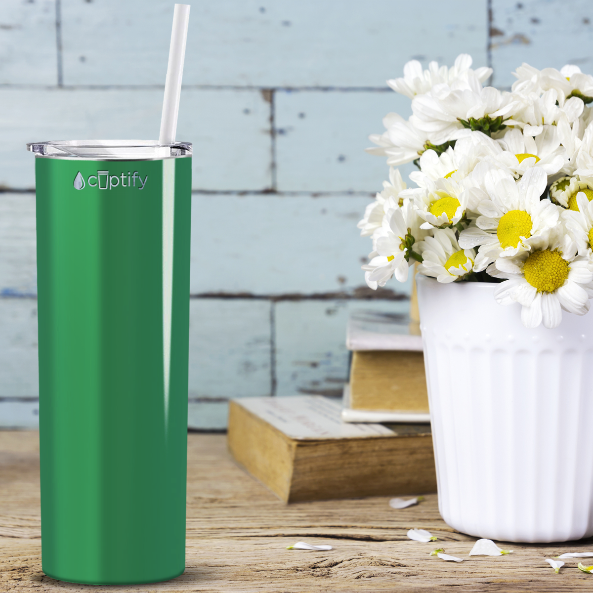  Kelly Green Gloss Skinny Tumbler