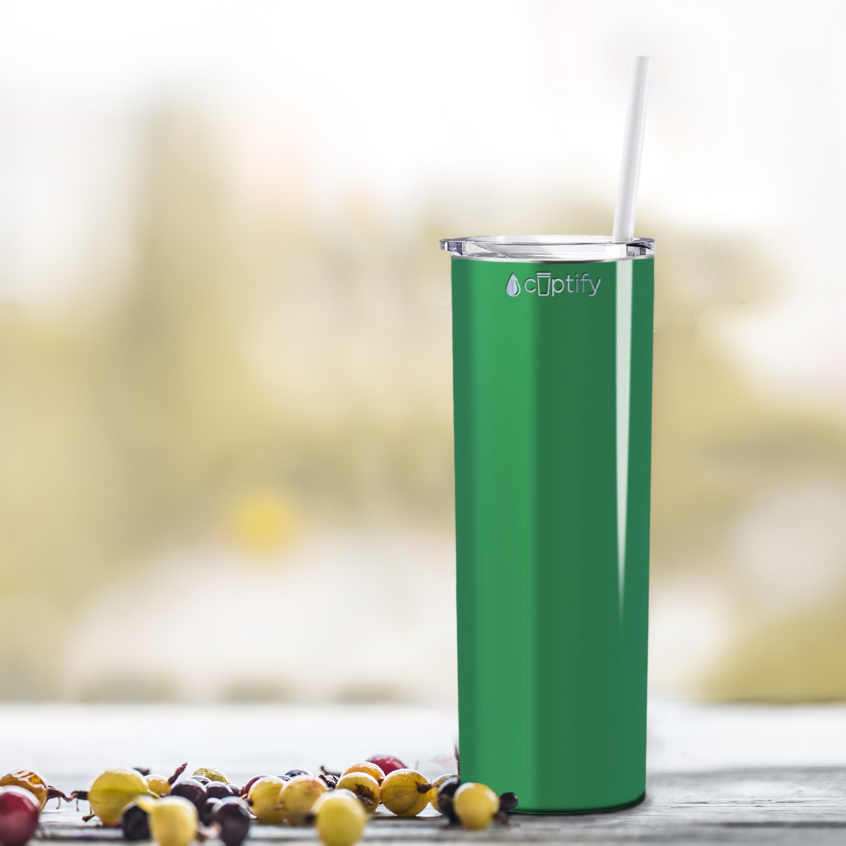  Kelly Green Gloss Skinny Tumbler