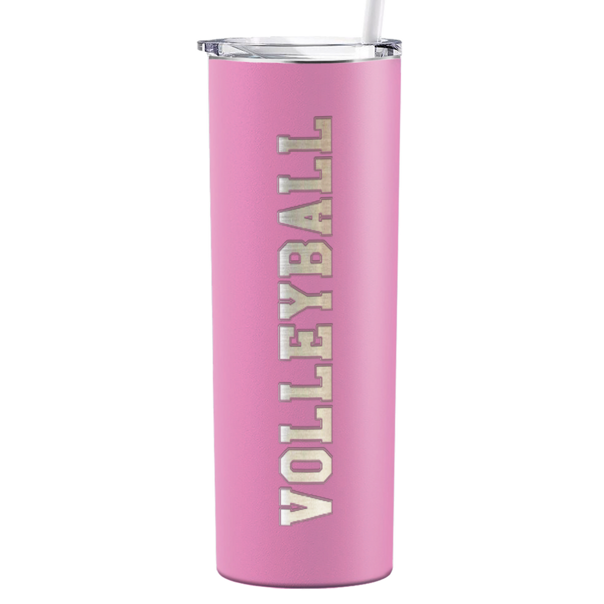 Volleyball Laser Engraved on Stainless Steel Volleyball Tumbler
