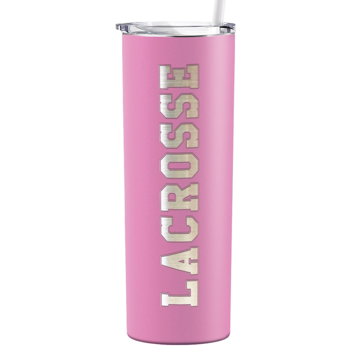 Lacrosse Laser Engraved on Stainless Steel Lacrosse Tumbler