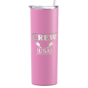 Crew USA Laser Engraved on Stainless Steel Crew Tumbler