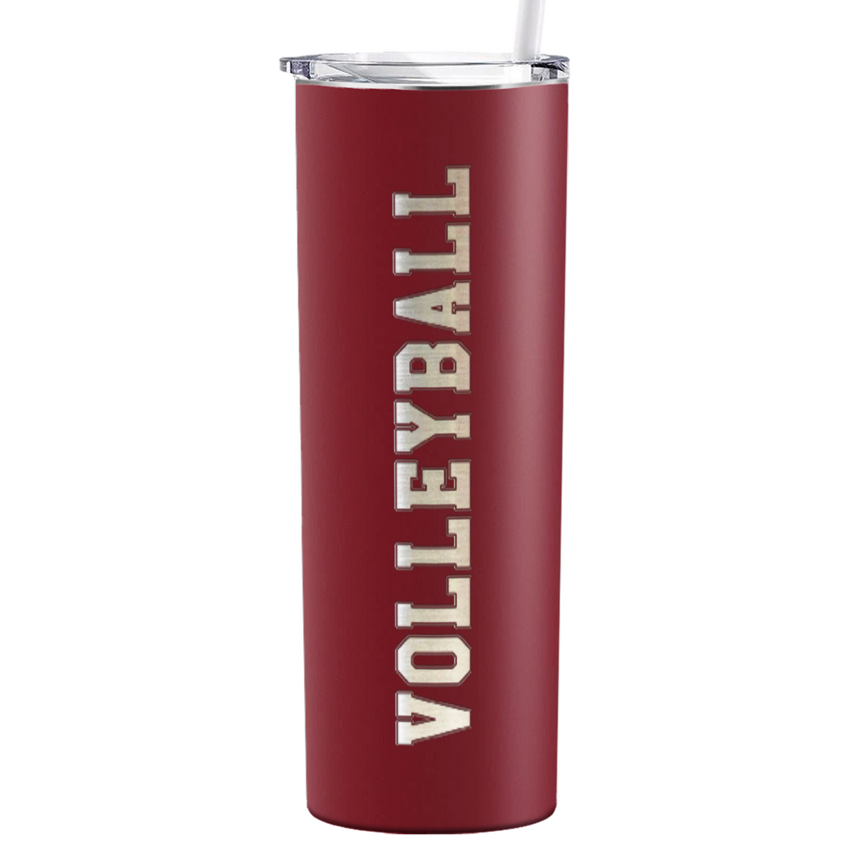 Volleyball Laser Engraved on Stainless Steel Volleyball Tumbler