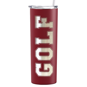 Golf Laser Engraved on Stainless Steel Golf Tumbler