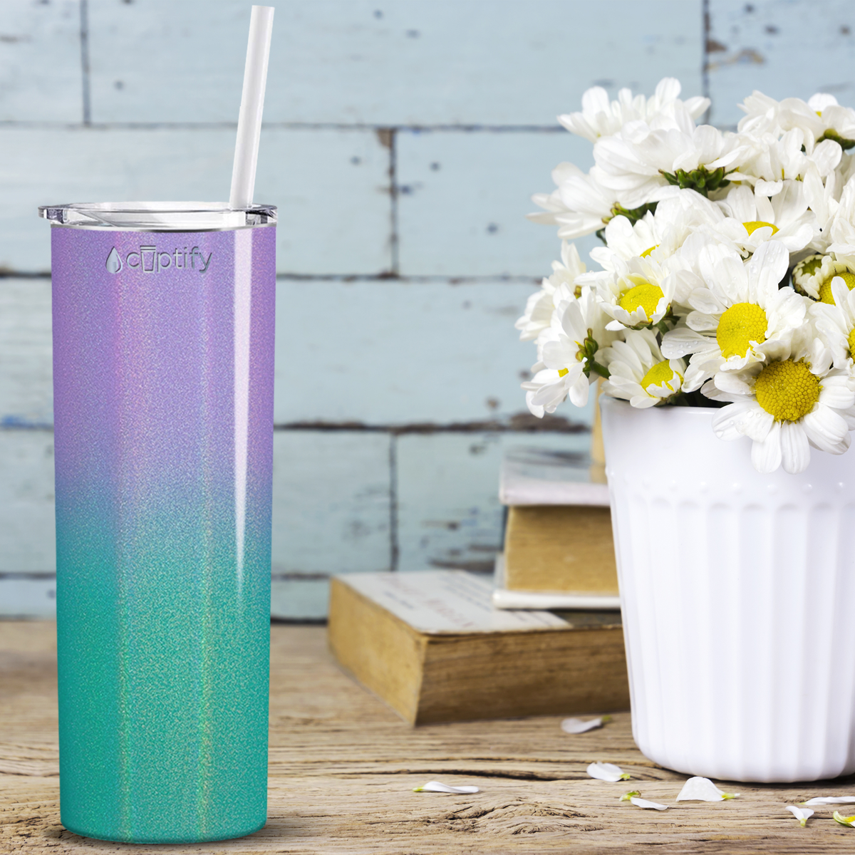 Mermaid Ombre Skinny Tumbler
