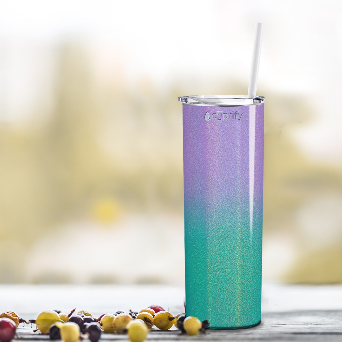  Mermaid Ombre Skinny Tumbler