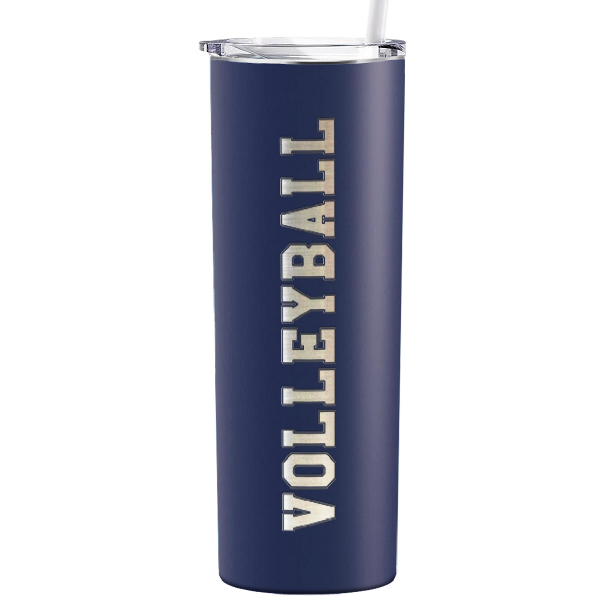 Volleyball Laser Engraved on Stainless Steel Volleyball Tumbler