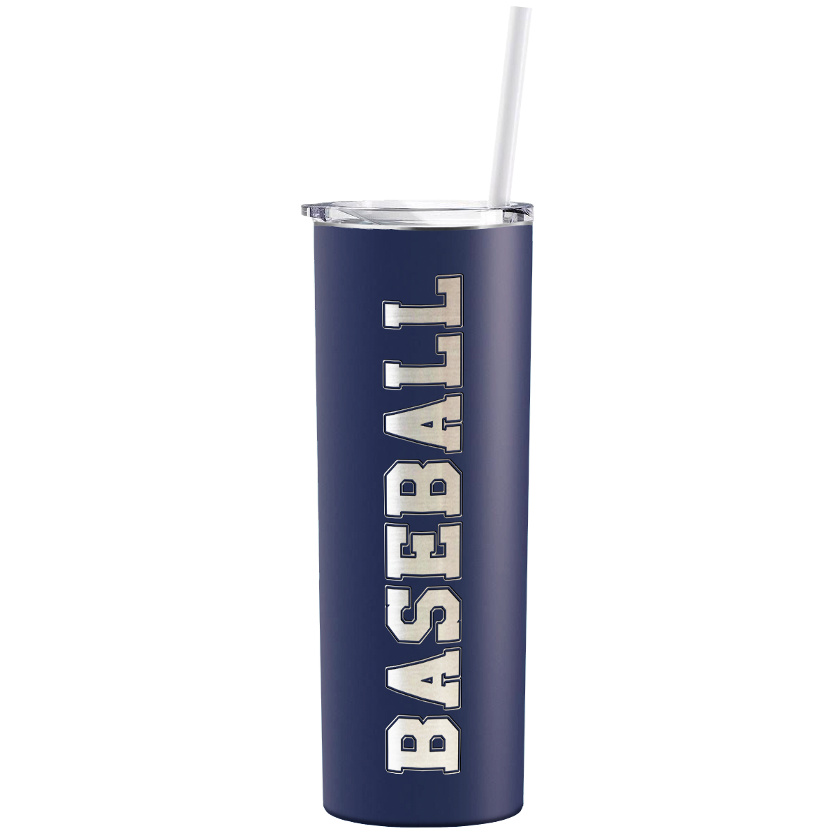 Baseball Laser Engraved on Stainless Steel Baseball Tumbler
