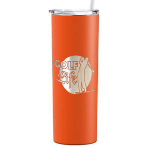 Golf Life Laser Engraved on Stainless Steel Golf Tumbler