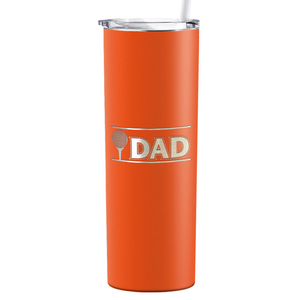 Golf Dad with Golf Ball Laser Engraved on Stainless Steel Golf Tumbler