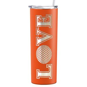 Golf Love Laser Engraved on Stainless Steel Golf Tumbler