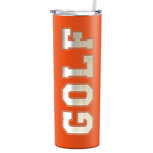 Golf Laser Engraved on Stainless Steel Golf Tumbler