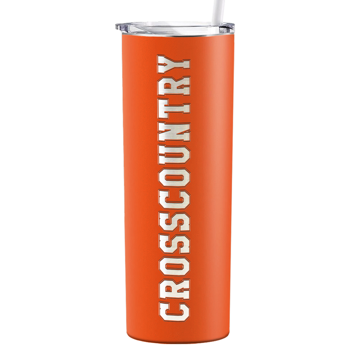 Cross Country Laser Engraved on Stainless Steel Cross Country Tumbler