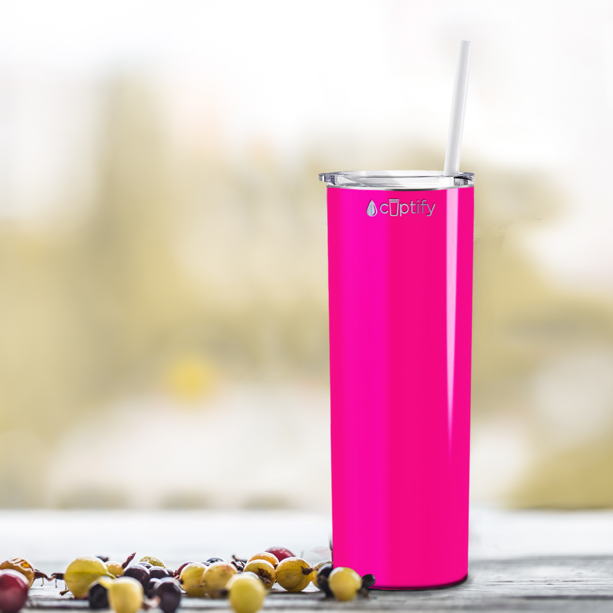  Pink Gloss Skinny Tumbler