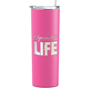 Gymnastics Life Laser Engraved on Stainless Steel Gymnastics Tumbler