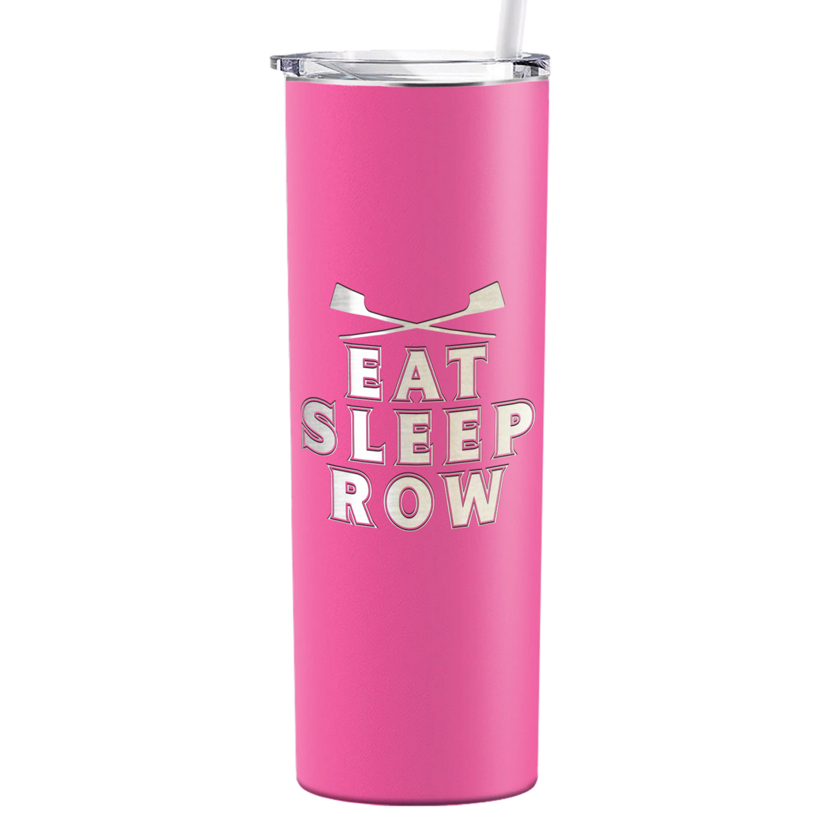Eat Sleep Row Crew Laser Engraved on Stainless Steel Crew Tumbler