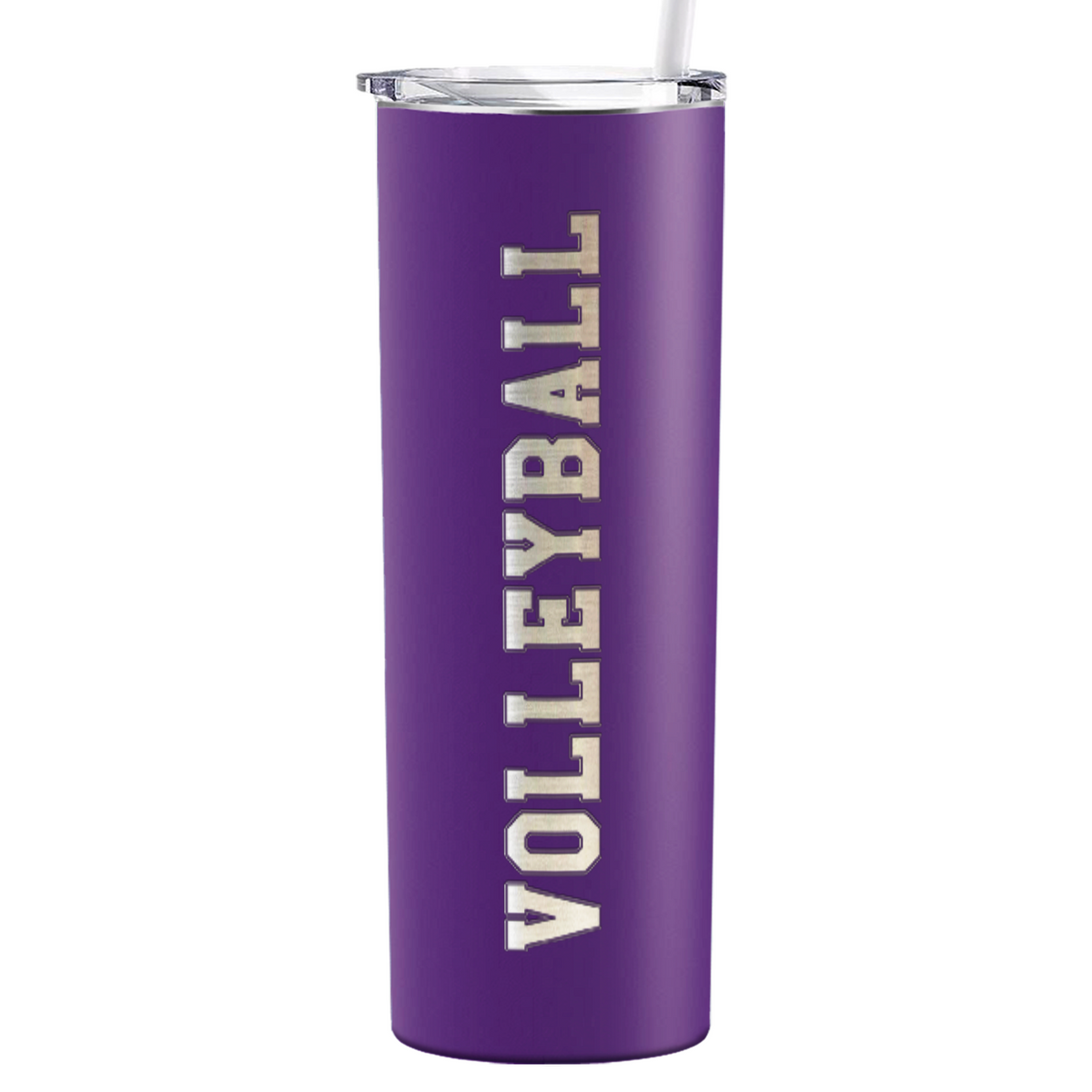 Volleyball Laser Engraved on Stainless Steel Volleyball Tumbler