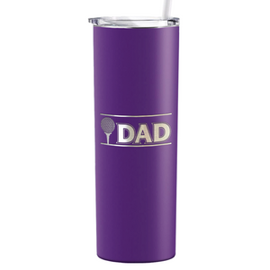 Golf Dad with Golf Ball Laser Engraved on Stainless Steel Golf Tumbler