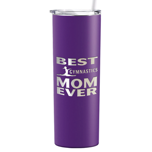 Best Gymnastics Mom Ever Laser Engraved on Stainless Steel Gymnastics Tumbler