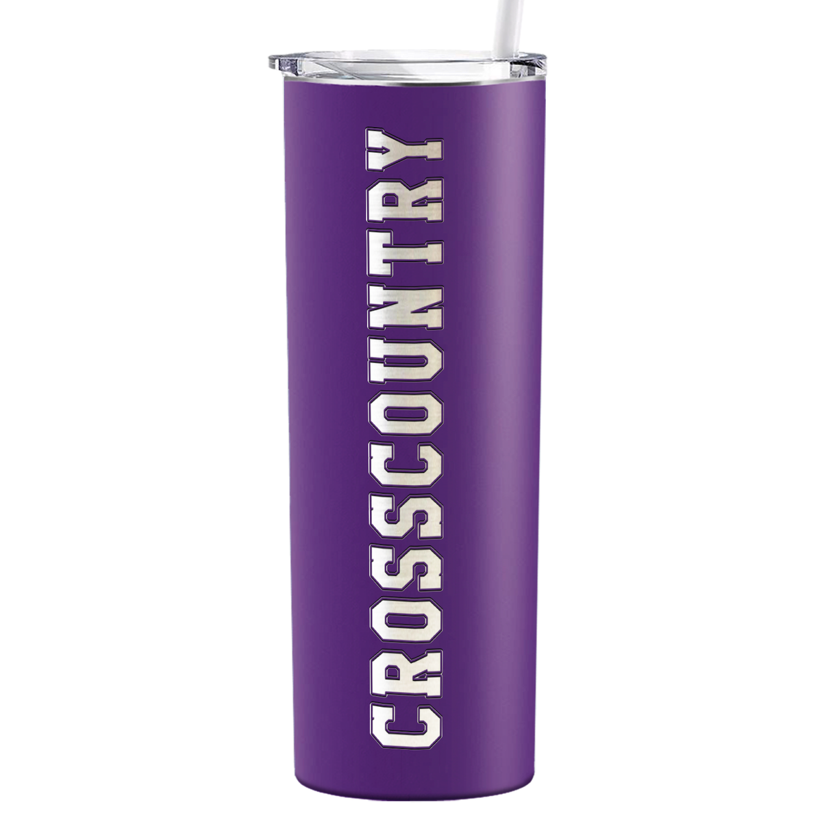Cross Country Laser Engraved on Stainless Steel Cross Country Tumbler