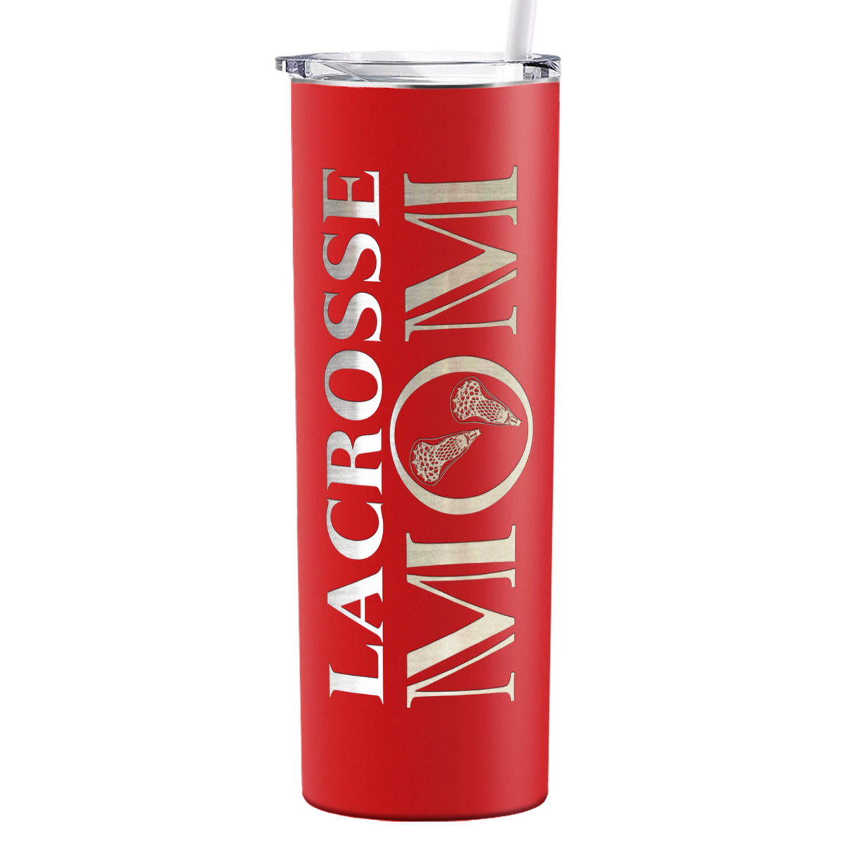Lacrosse Mom Laser Engraved on Stainless Steel Lacrosse Tumbler