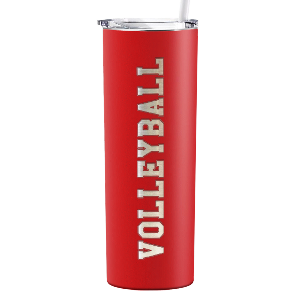 Volleyball Laser Engraved on Stainless Steel Volleyball Tumbler
