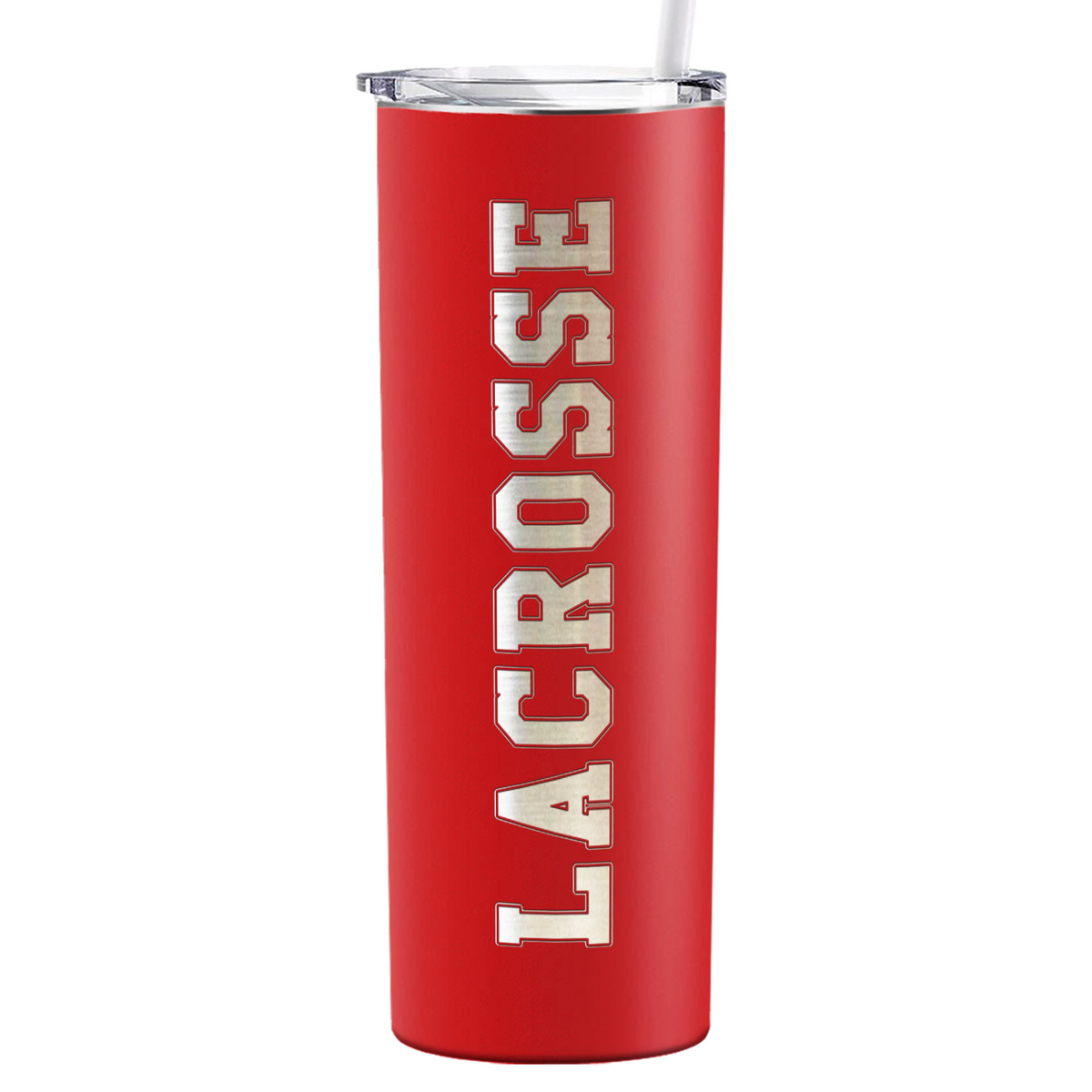 Lacrosse Laser Engraved on Stainless Steel Lacrosse Tumbler