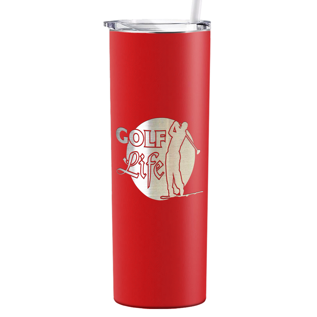 Golf Life Laser Engraved on Stainless Steel Golf Tumbler