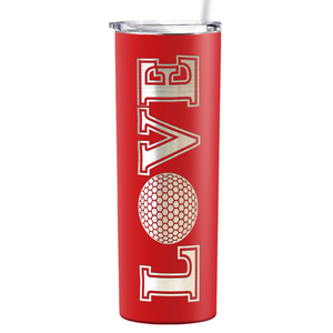 Golf Love Laser Engraved on Stainless Steel Golf Tumbler