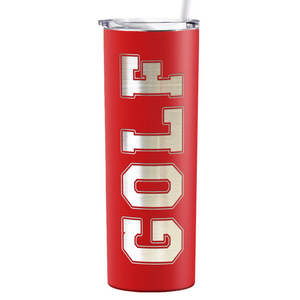 Golf Laser Engraved on Stainless Steel Golf Tumbler