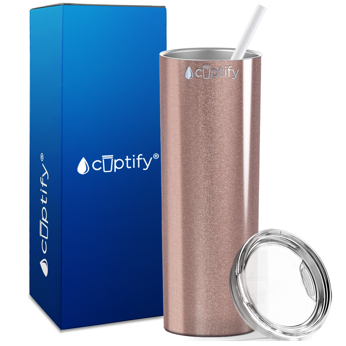  Rose Gold Skinny Tumbler