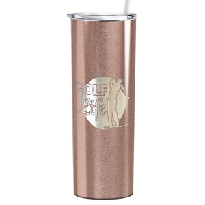 Golf Life Laser Engraved on Stainless Steel Golf Tumbler