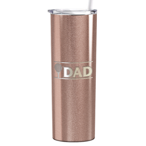 Golf Dad with Golf Ball Laser Engraved on Stainless Steel Golf Tumbler