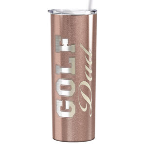 Golf Dad Laser Engraved on Stainless Steel Golf Tumbler