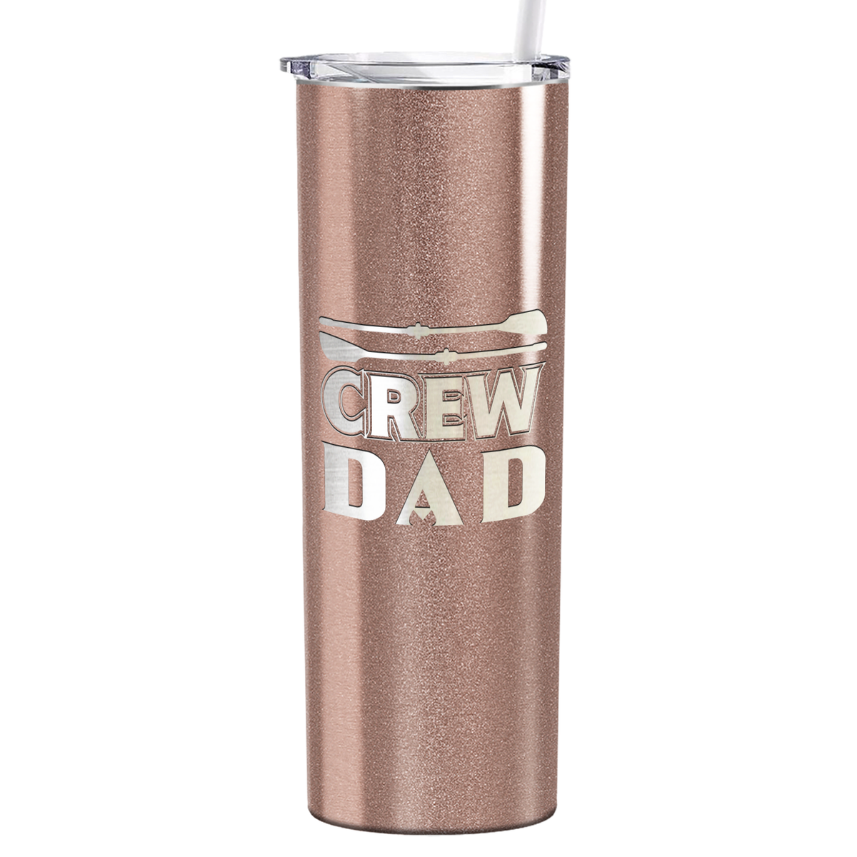Crew Dad Laser Engraved on Stainless Steel Crew Tumbler