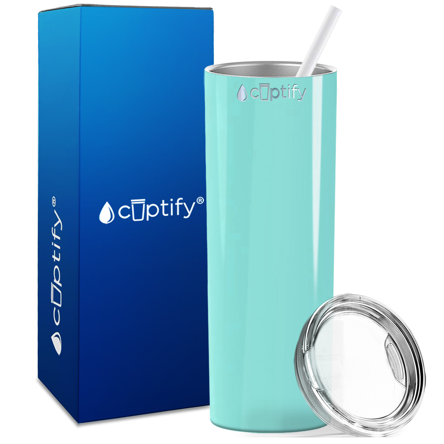  Seafoam Gloss Skinny Tumbler