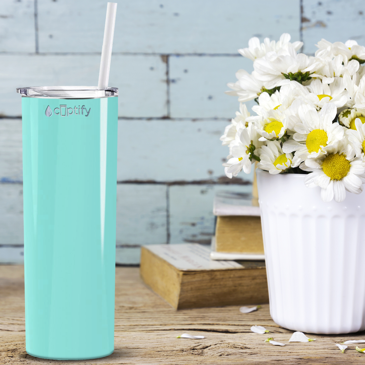  Seafoam Gloss Skinny Tumbler