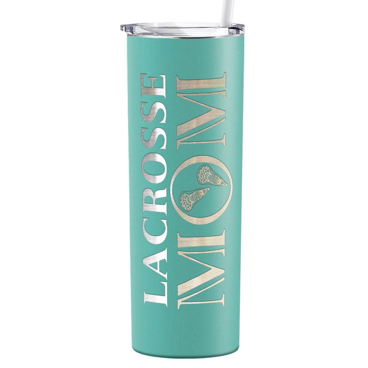 Lacrosse Mom Laser Engraved on Stainless Steel Lacrosse Tumbler