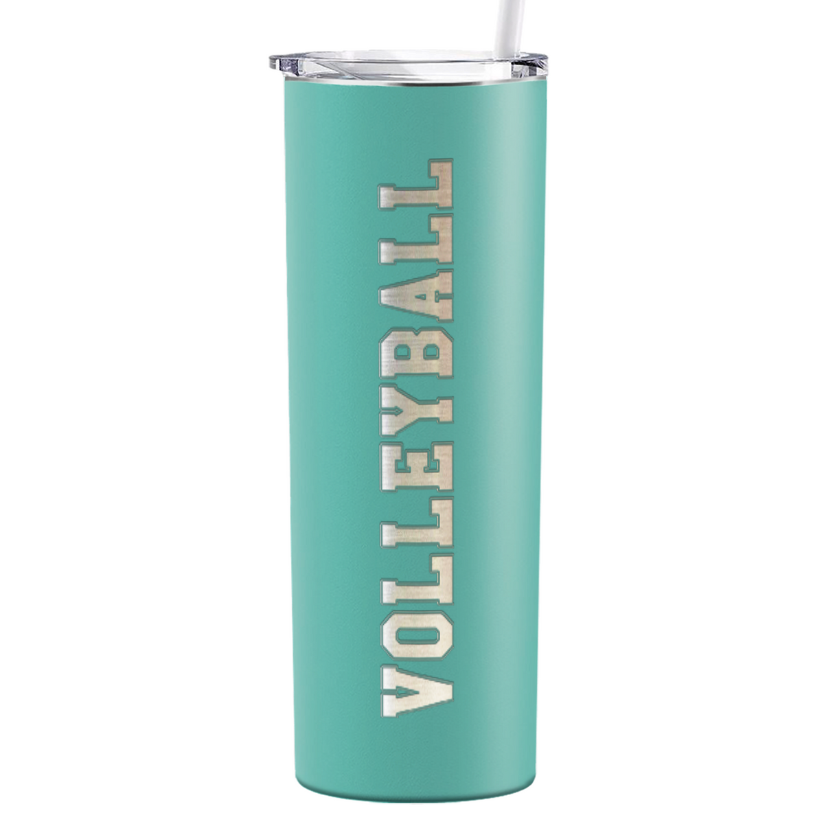 Volleyball Laser Engraved on Stainless Steel Volleyball Tumbler