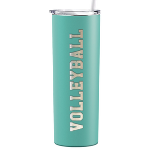 Volleyball Laser Engraved on Stainless Steel Volleyball Tumbler