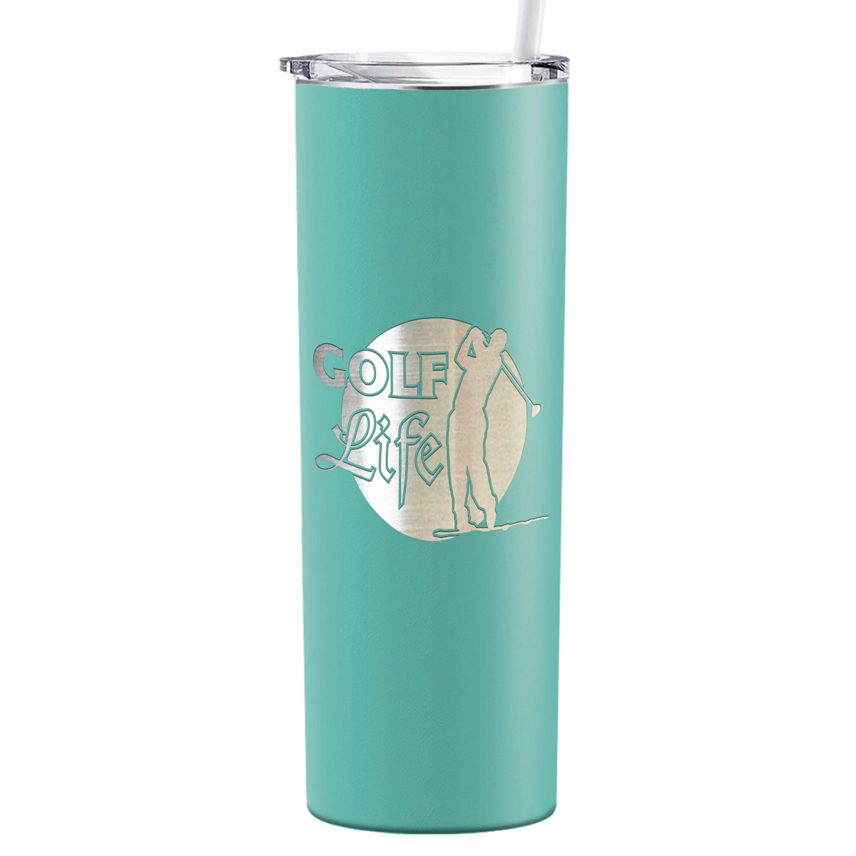 Golf Life Laser Engraved on Stainless Steel Golf Tumbler