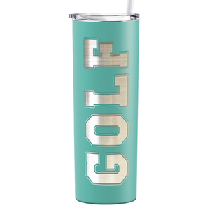 Golf Laser Engraved on Stainless Steel Golf Tumbler