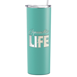 Gymnastics Life Laser Engraved on Stainless Steel Gymnastics Tumbler