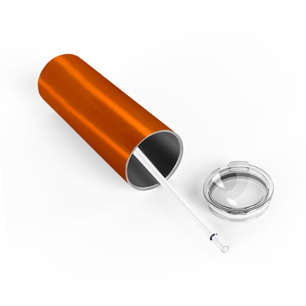  Orange Translucent Skinny Tumbler
