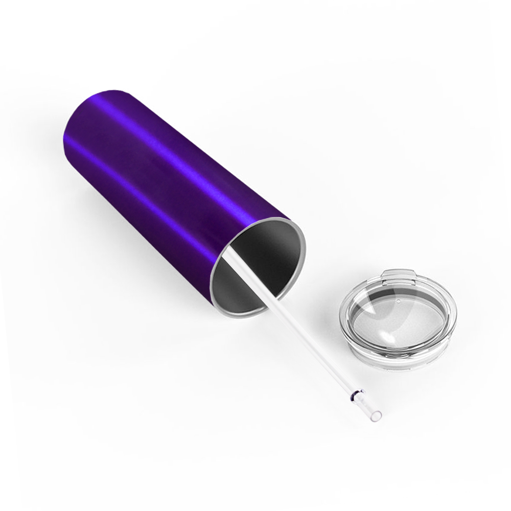  Purple Translucent Skinny Tumbler