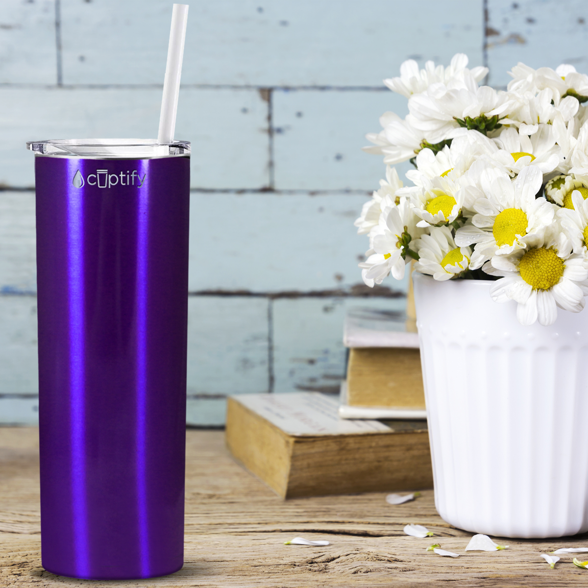  Purple Translucent Skinny Tumbler